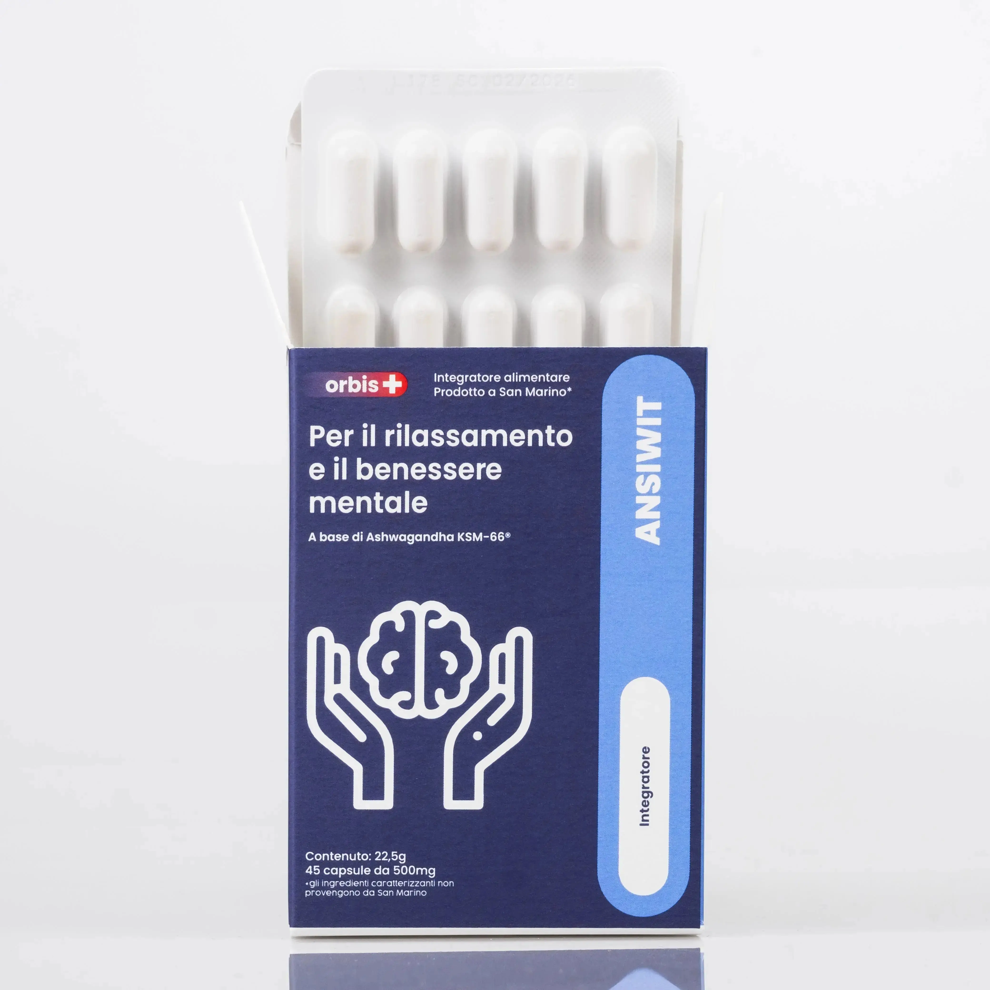 ANSIWIT – Ashwagandha KSM66®, Magnolia, Giuggiolo (45 Capsule) -"L'ashwagandha KSM-66 clinicamente testata per ridurre il cortisolo." - Image 3